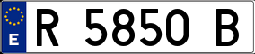 Trailer License Plate